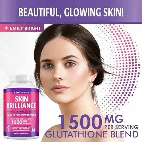 Glutathione Capsules - 1,500mcg Glutathione Supplement - Skin Tone Enhancer - Targets - TrustMedUSA