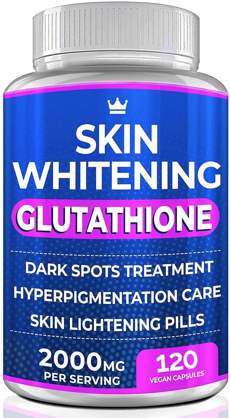 Glutathione Whitening Pills - 120 Capsules 2000mg Glutathione - Effective Skin Lightening - TrustMedUSA