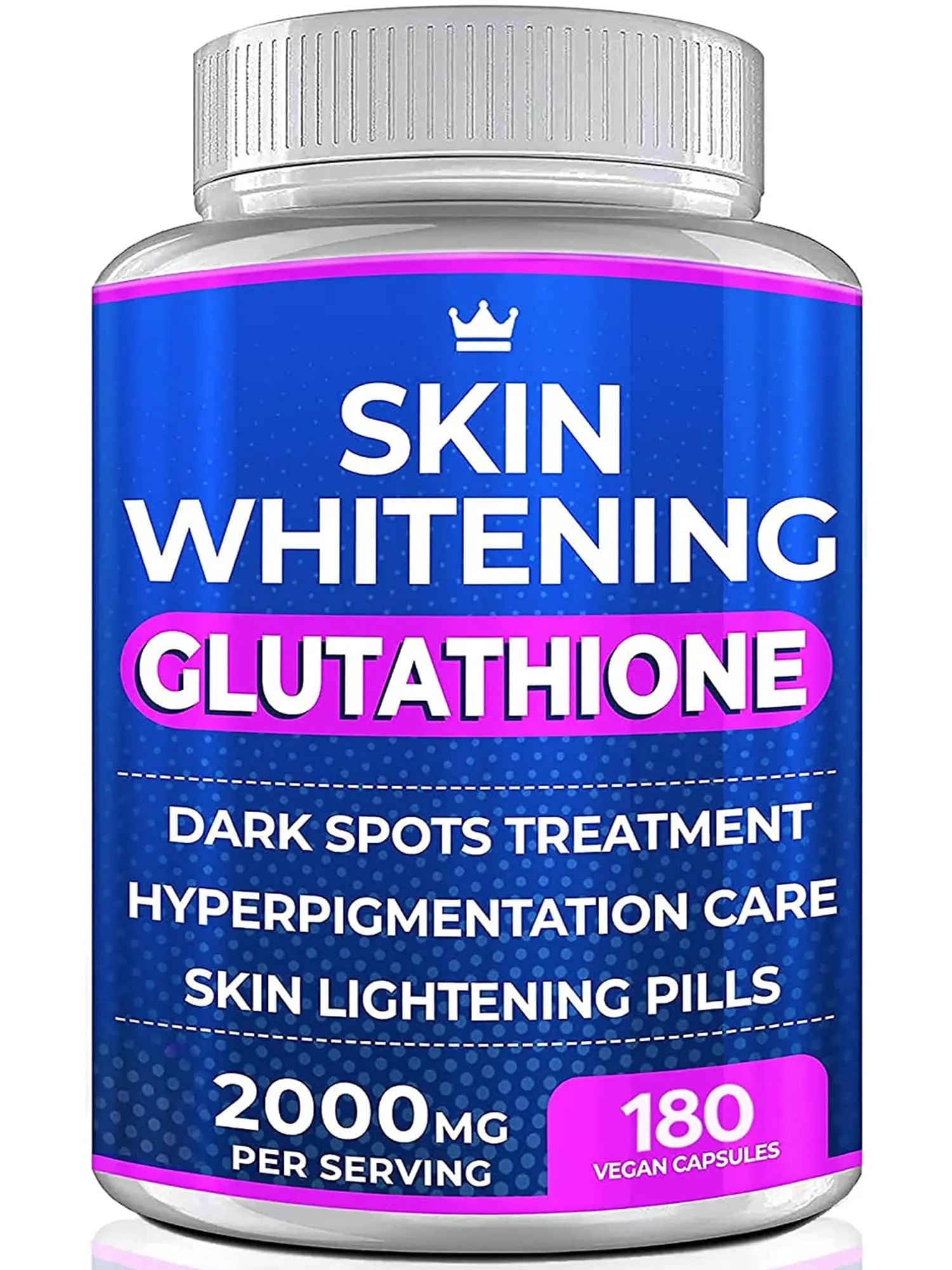 Glutathione Whitening Pills - 180 Capsules 2000mg Glutathione - Effective Skin Lightening - TrustMedUSA