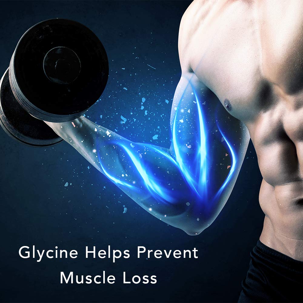 Glycine Powder (2 lbs) - Promotes Restful Sleep, Muscle Energy and Strength, Memory and Cognition Support (Resealable Bag) - TrustMedUSA