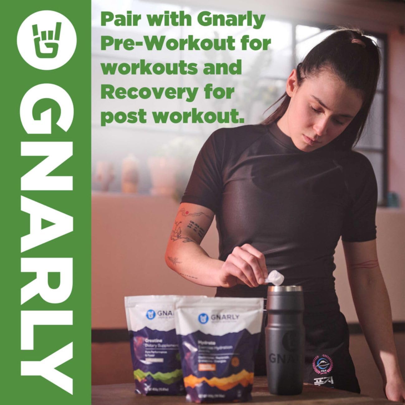 Gnarly Nutrition Greens Superfood Powder – Lemon Mint Performance Super Greens Powder – NSF Contents Certified – Organic, Probiotics & Essential Micronutrients - Lemon Mint, 11.64 oz - TrustMedUSA