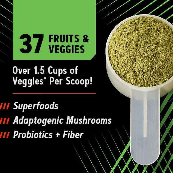 GNC AMP Amplified Greens Superfoods Performance Blend - Vegan Athlete Superfood Drink - Blueberry Pomegranate - 9.9 Oz (30 Servings) - TrustMedUSA