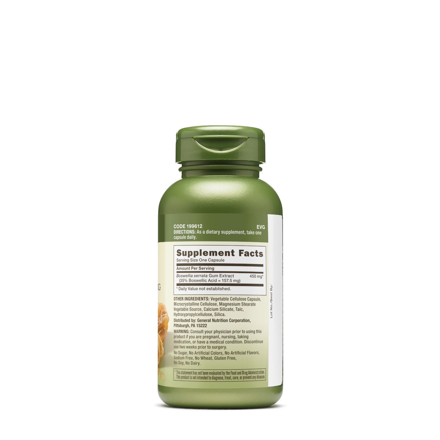 GNC Herbal Plus Boswellia Extract 450mg Supplement, Vegetarian, Supports Joint Health, 100 Servings - TrustMedUSA