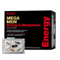 GNC Mega Men Energy and Metabolism Vitapak Program, Convenient, Complete Nutrition, 5 Products in 1 Packet, Calorie Burn, Thermogenic, 300mg Caffeine, 30 Daily Packs - TrustMedUSA