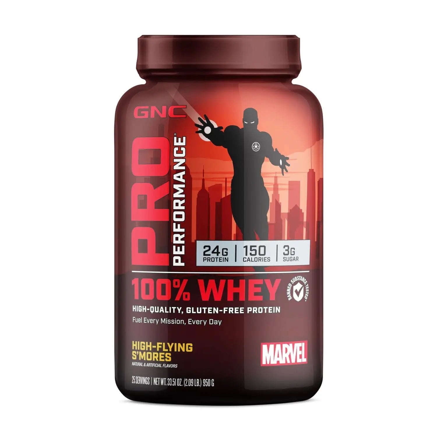 GNC Pro Performance 100% Whey - Marvel: High-Flying S'Mores - 25 Servings - TrustMedUSA