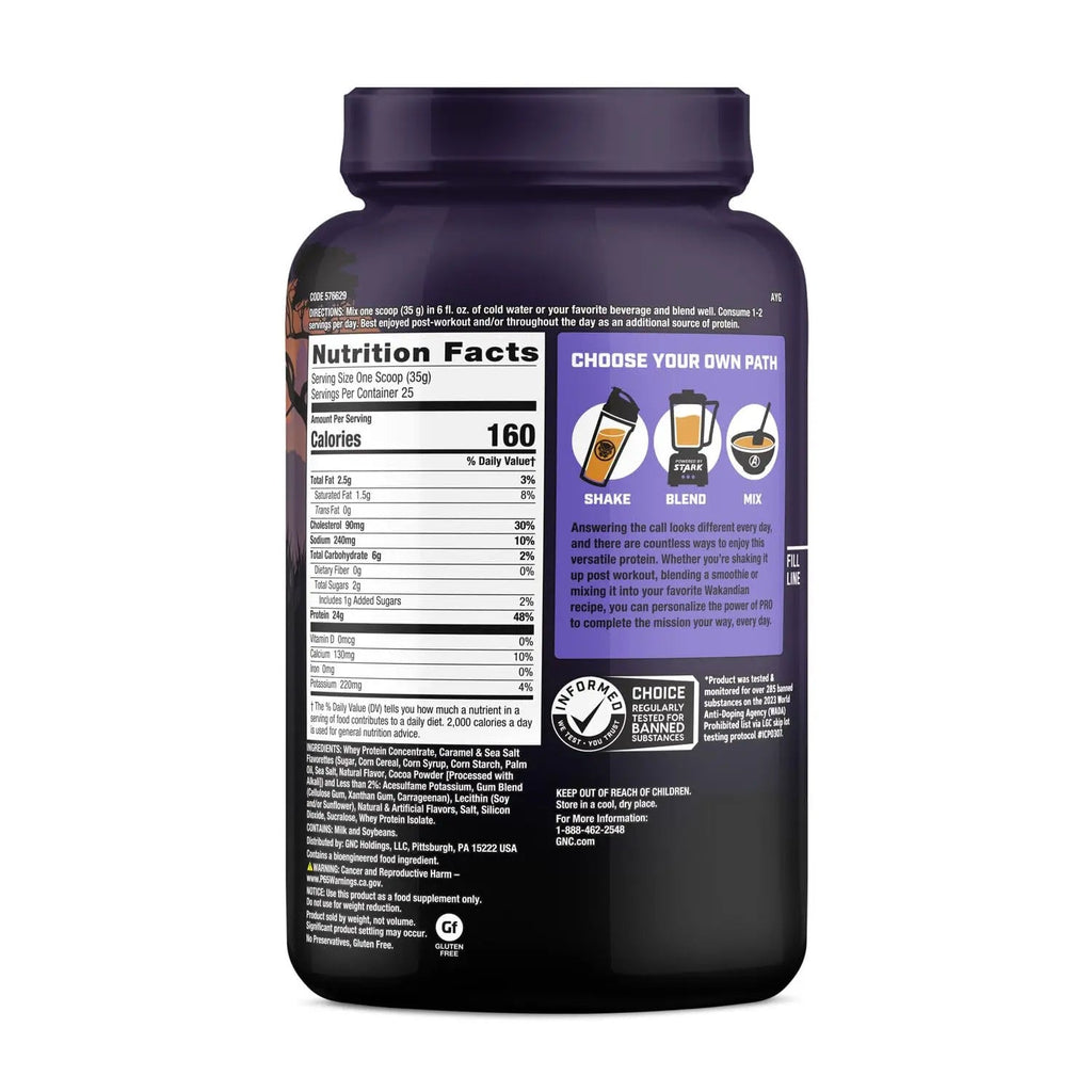 GNC Pro Performance 100% Whey - Marvel: Royal Caramel Cookie - 25 Servings - TrustMedUSA