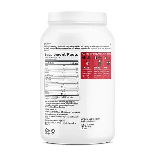 GNC Pro Performance 100% Whey Protein Powder - Chocolate Supreme, 25 Servings - TrustMedUSA