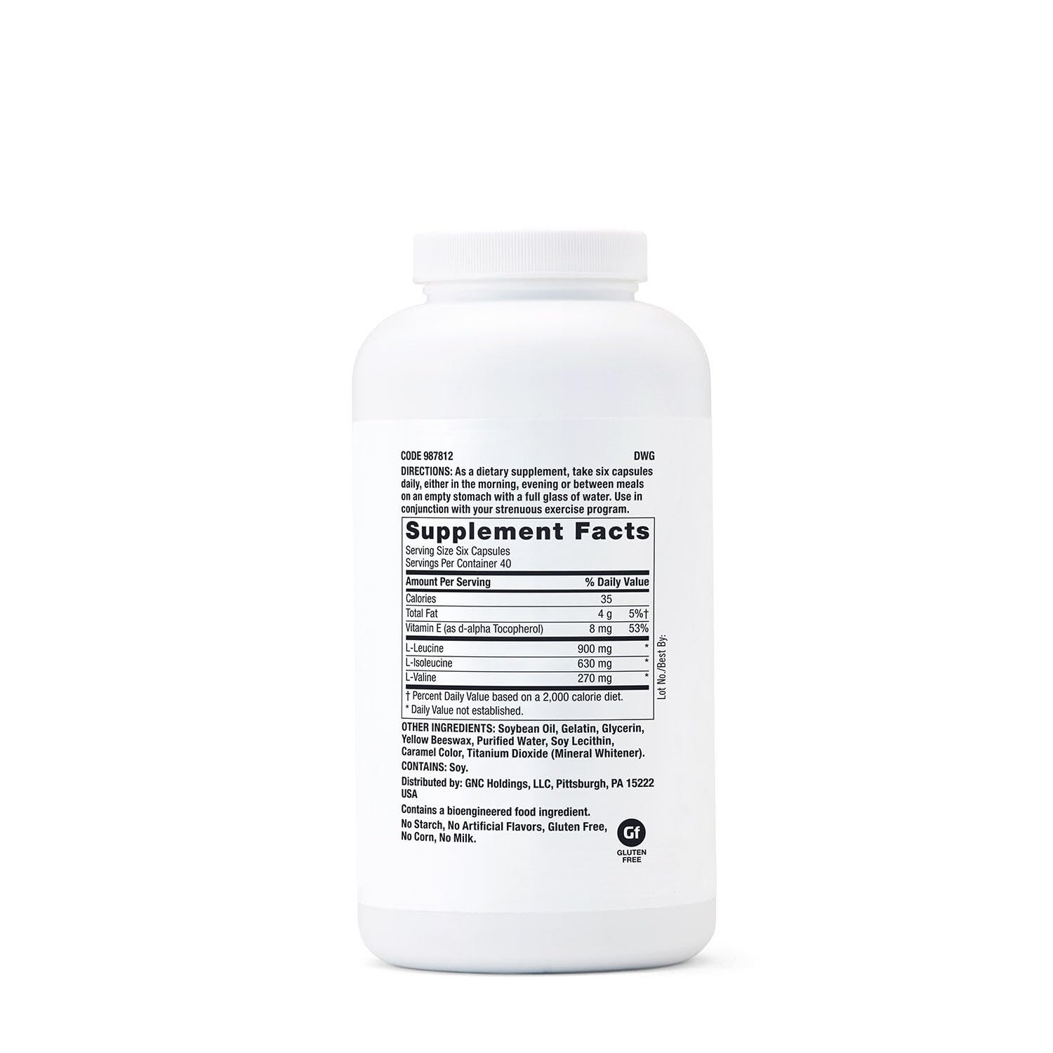 GNC Pro Performance BCAA 1.8g, 3rd Party Tested Supplement for Men & Women, Branched Chain Amino Acids, Essential Amino Acids Supports Muscle Protein Synthesis, 240 Softgels, 40 SVG - TrustMedUSA
