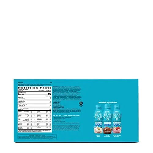 GNC Total Lean Lean Shake 25 - Strawberries and Cream - 12 Bottles - TrustMedUSA