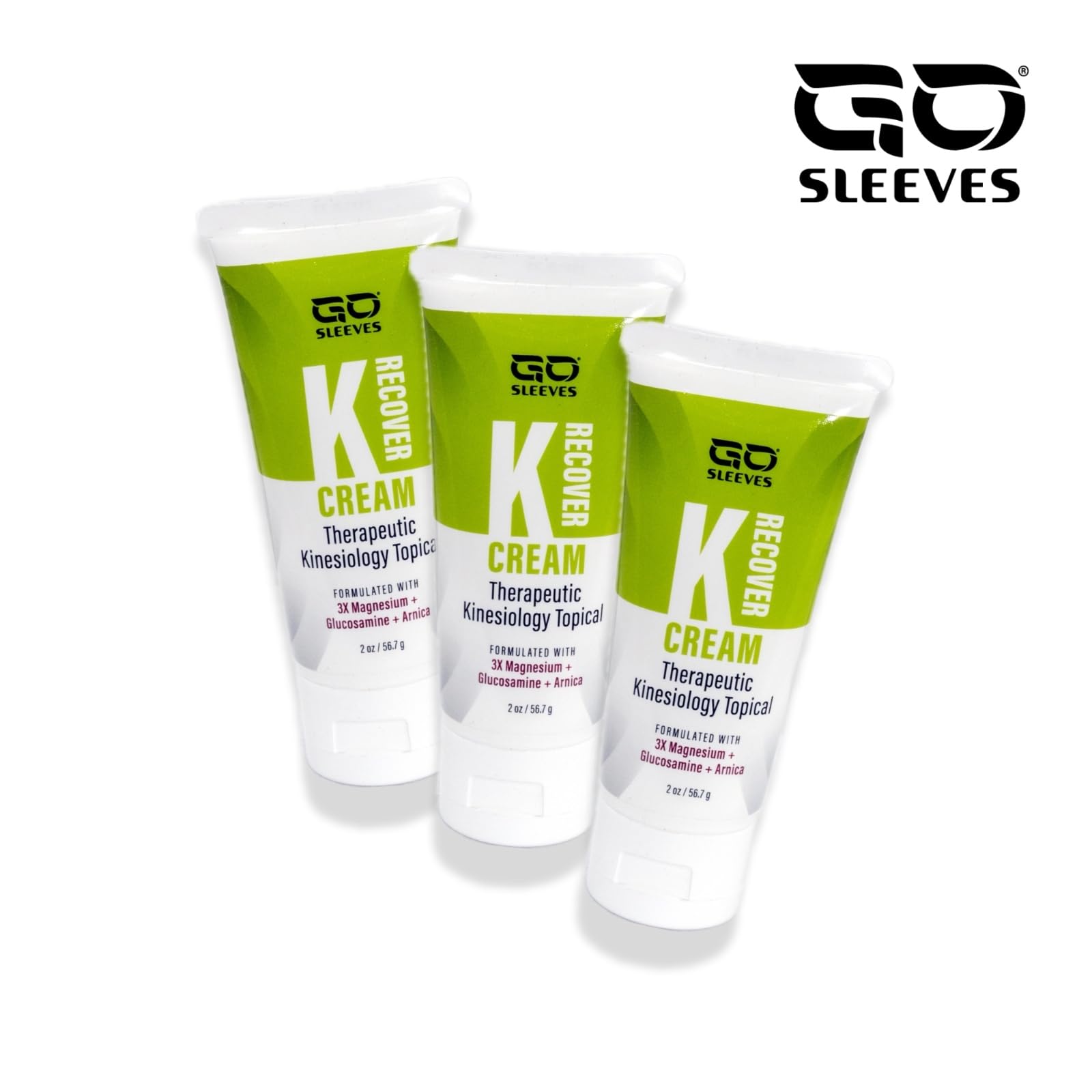 Go Sleeves Sports Recovery Cream - Concentrated Muscle and Joint Recovery Lotion – Magnesium Chloride Cream with Arnica for Muscle Pain and Stiffness from Running, Exercise, Backache – 2 Ounces - TrustMedUSA