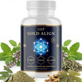 Gold Align - Holy Basil Capsules with Sage, Goldenseal, Monoatomic Gold - Herbal Supplement for Overall Health,100% Natural - Made in USA, Non-GMO, GMP-Certified - 30 Capsules, 1 Month Supply - TrustMedUSA