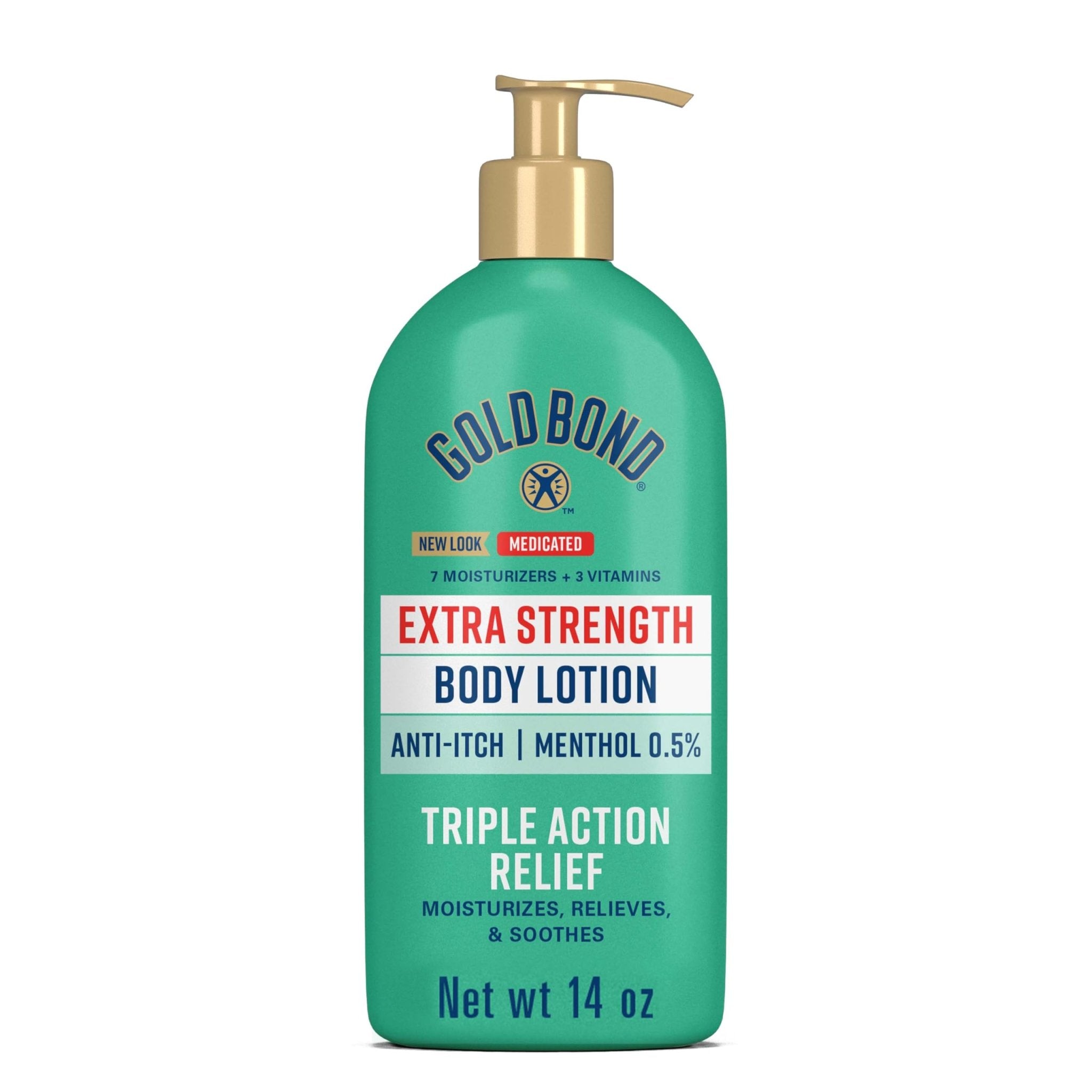Gold Bond Medicated Extra Strength Body Lotion, Moisturizes, Relieves & Soothes, 14 oz Lotion - Maple Wellness Supplements