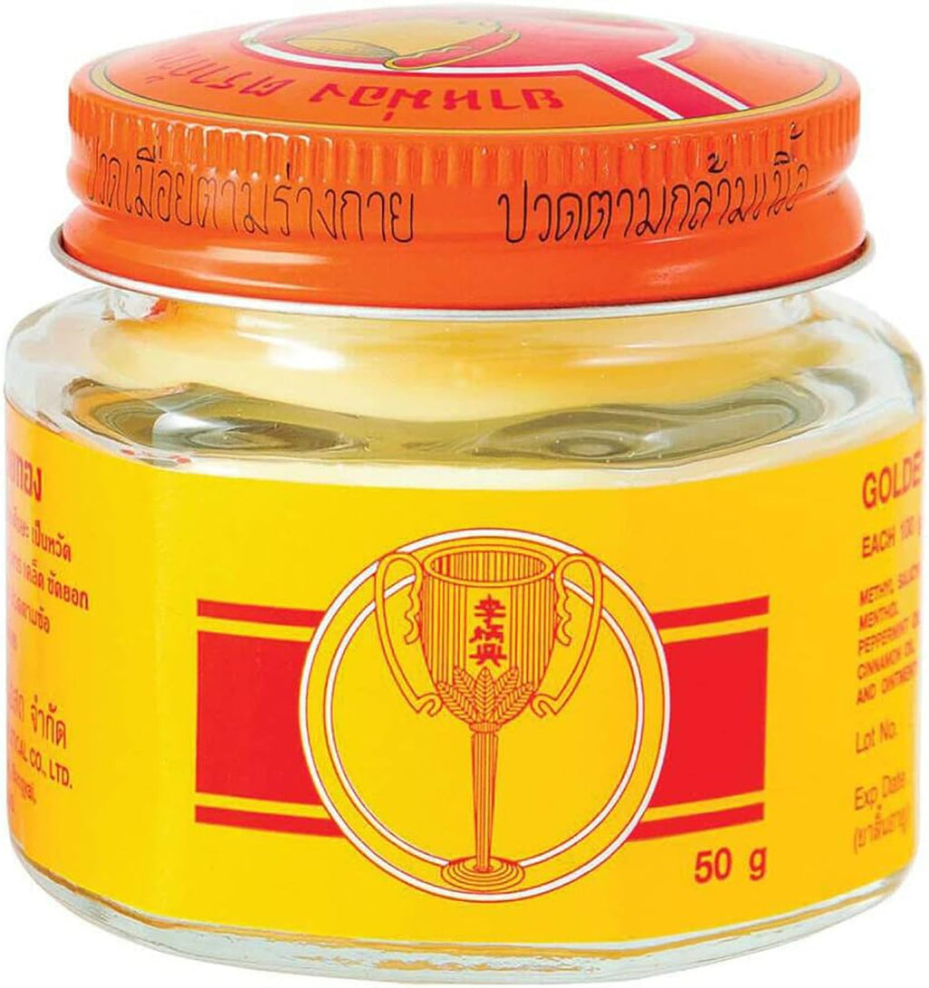 Golden Cup Balm Yellow Herbal Thai Ointment 50g - TrustMedUSA