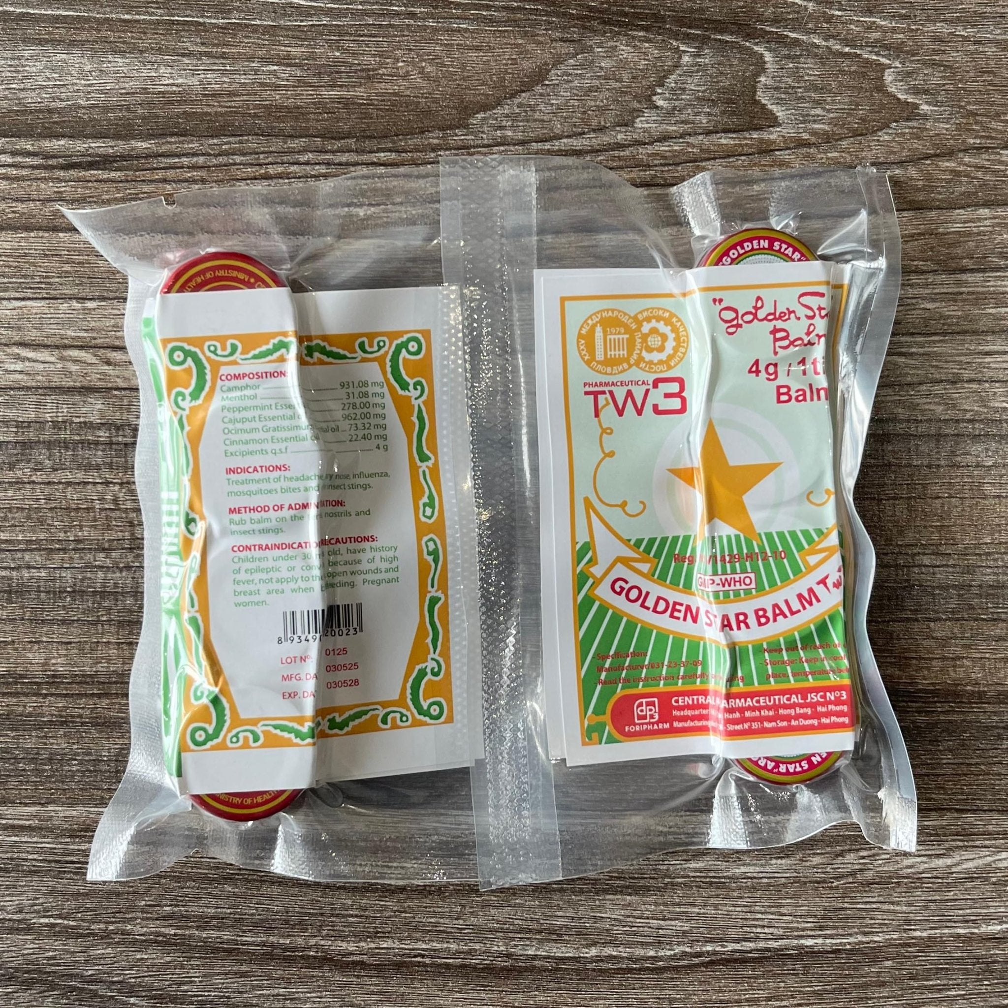 Golden Star Aromatic Balm (Pack of 8) - Authentic Vietnamese Cao Sao Vang - Support Fast Relief for Headaches, Muscle Pain, Colds, & Insect Bites - Natural Essential Oils - Travel Size 4g Tins - TrustMedUSA