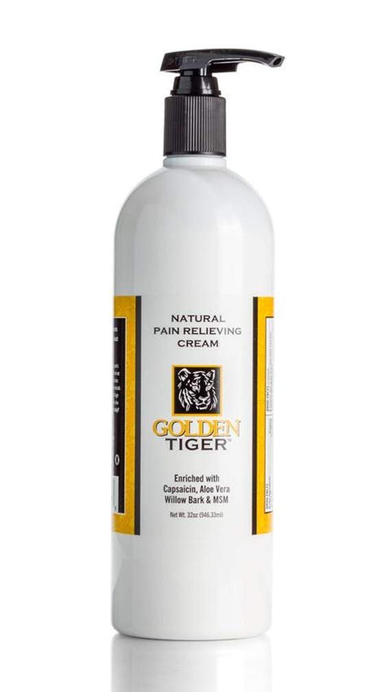 Golden Tiger Pain Relief Cream32oz Pump - TrustMedUSA