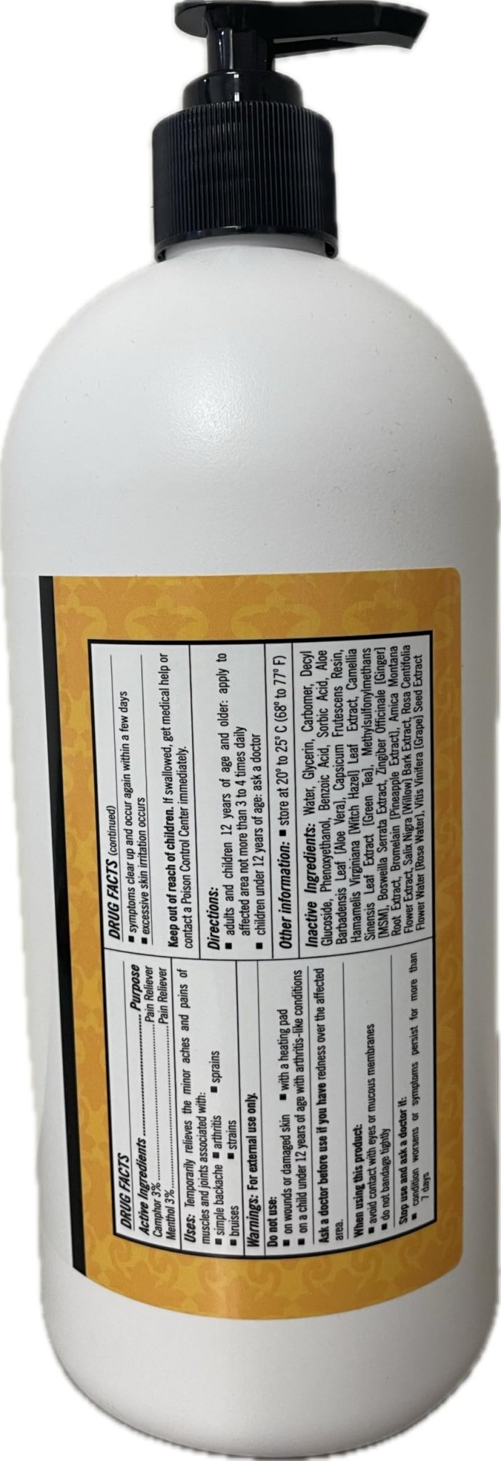 Golden Tiger Pain Relief Cream32oz Pump - TrustMedUSA