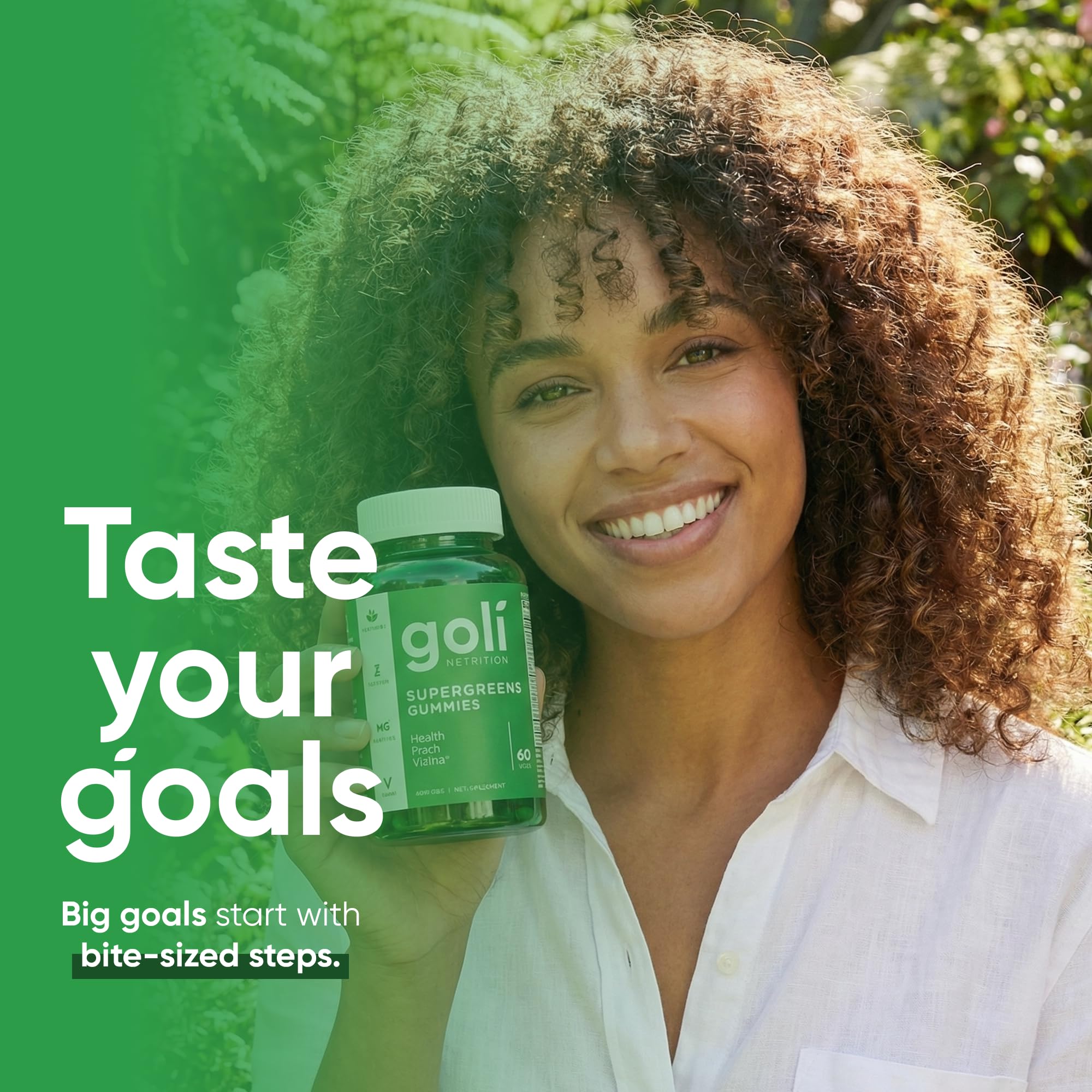 Goli Supergreens Gummies with Probiotics - Artichoke Leaf Extract, Spirulina, Kale, Vitamins A, B6, B12 - Vegan, Gluten-Free, Non-GMO - TrustMedUSA