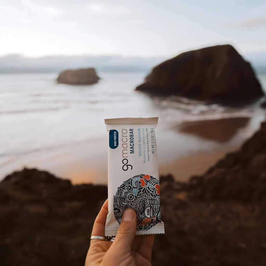 GoMacro Macrobar Organic Vegan Protein Bars - Blueberry + Cashew Butter , 2.3 Ounce - TrustMedUSA
