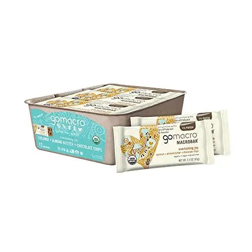 GoMacro MacroBar Organic Vegan Protein Bars - Coconut + Almond Butter + Chocolate - TrustMedUSA