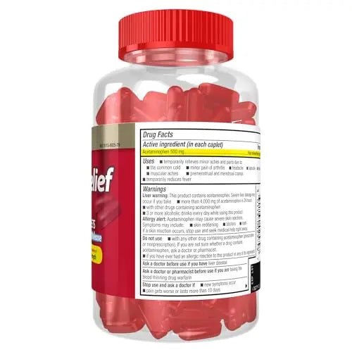 Good Sense Rapid Release Pain Relief, Acetaminophen Caplets 500 mg, Extra Strength Pain Reliever and Fever Reducer - TrustMedUSA