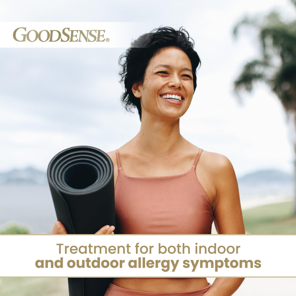 GoodSense 24 Hour Allergy Relief, Cetirizine Hydrochloride Tablets, 10 mg, Antihistamine - Maple Wellness Supplements