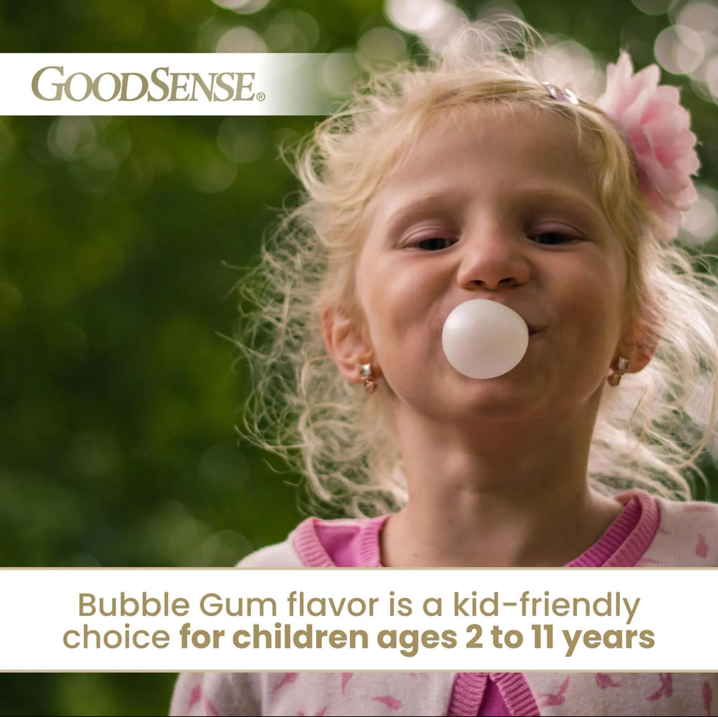 GoodSense Children's Pain and Fever Oral Suspension Liquid, Acetaminophen 160 mg per 5 mL, Bubble Gum Flavor - TrustMedUSA