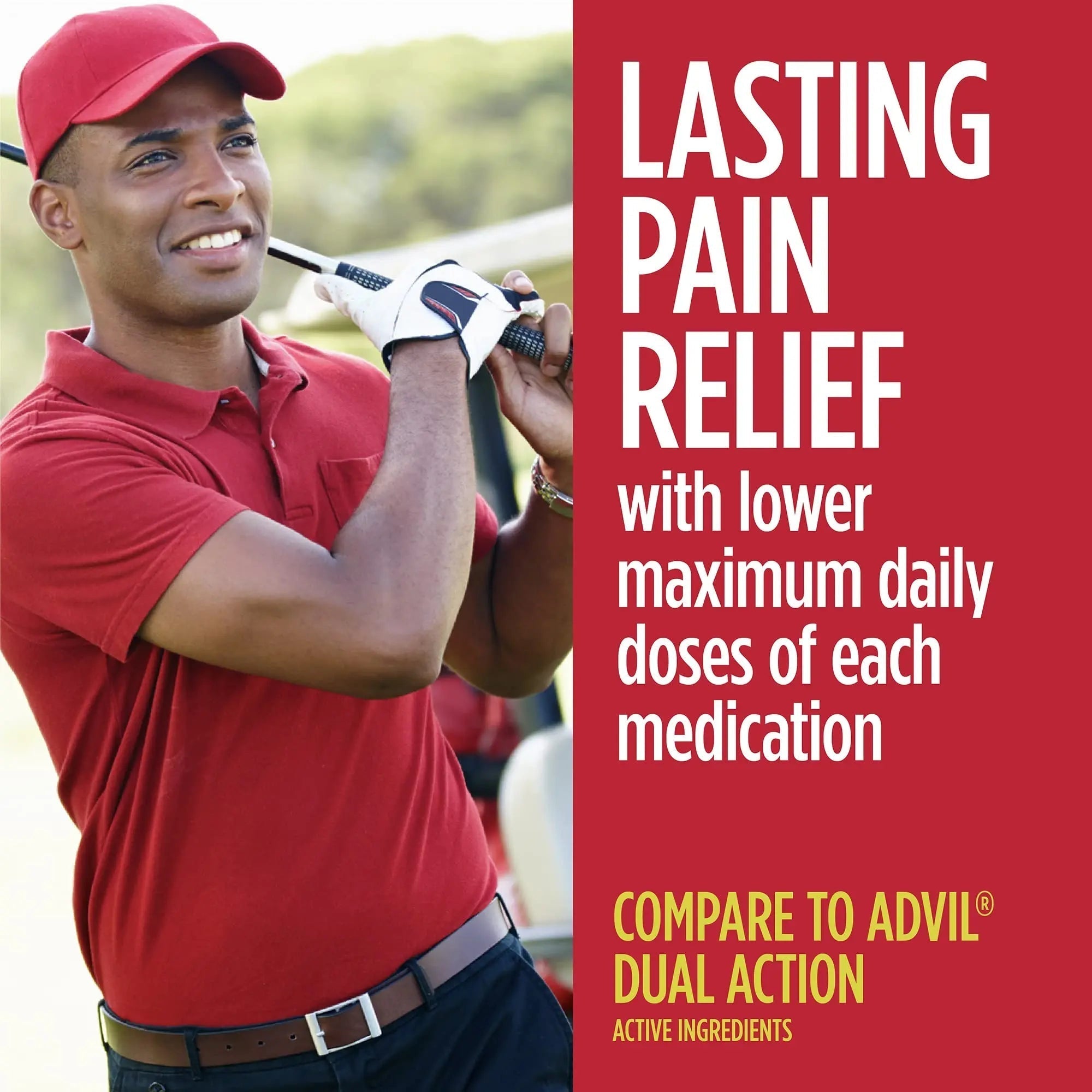 GoodSense Dual Action Acetaminophen 250 mg and Ibuprofen (NSAID) 125 mg Tablets, Pain Reliever for Headache Relief, Arthritis Pain Relief and More, 144 Count - TrustMedUSA