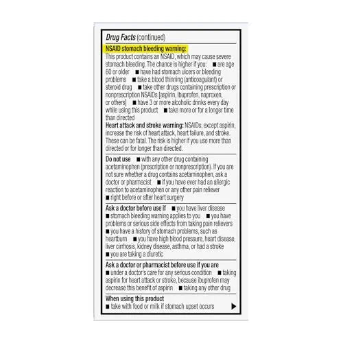 GoodSense Dual Action Acetaminophen and Ibuprofen (NSAID) Tablets, 250 mg/125 mg, Back Pain, 18 Count - TrustMedUSA