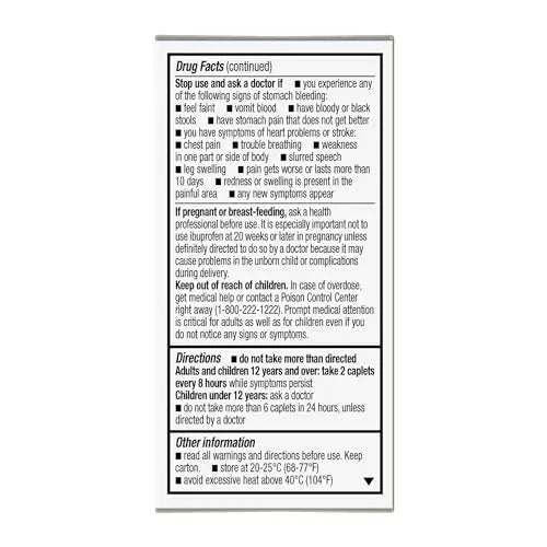 GoodSense Dual Action Acetaminophen and Ibuprofen (NSAID) Tablets, 250 mg/125 mg, Back Pain, 18 Count - TrustMedUSA