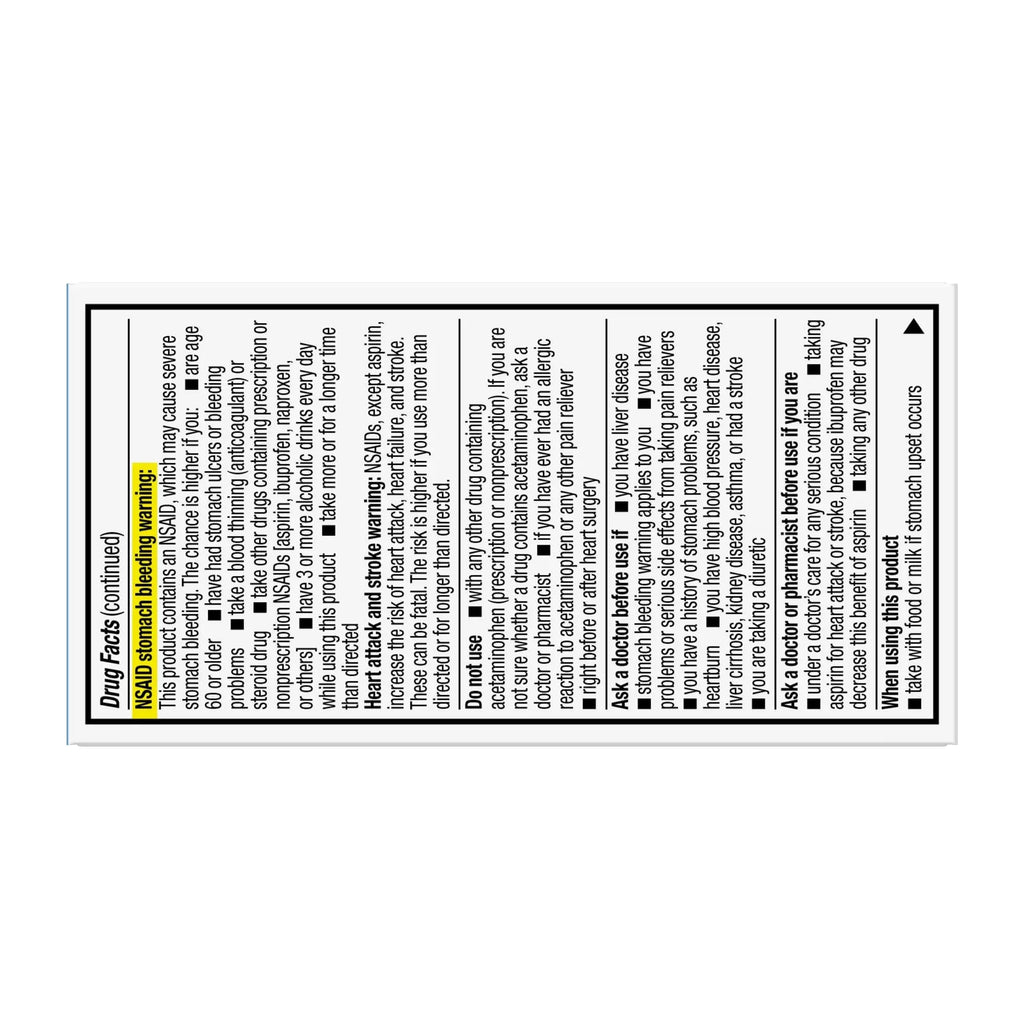 GoodSense Dual Action Acetaminophen and Ibuprofen (NSAID) Tablets, 250 mg/125 mg, Back Pain, 36 Count - TrustMedUSA
