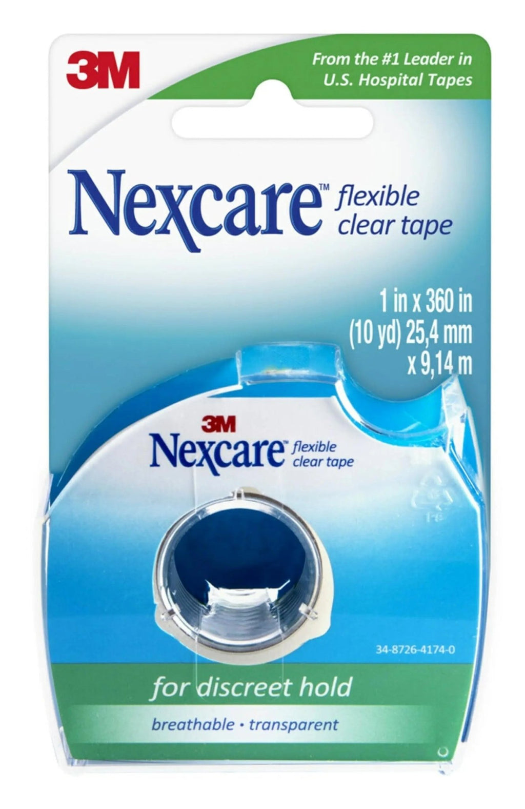 GoodSense Extra Strength 500mg Acetaminophen Caplets 50 Count & Nexcare Flexible Clear 1 Inch x 10 Yard Waterproof Transparent Tape 1 Roll - TrustMedUSA