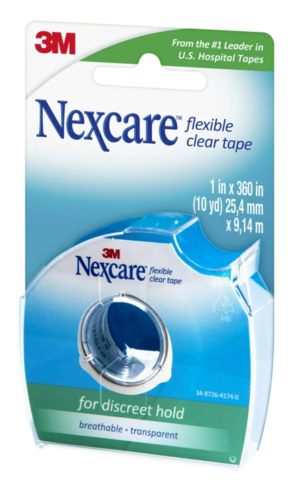 GoodSense Extra Strength 500mg Acetaminophen Caplets 50 Count & Nexcare Flexible Clear 1 Inch x 10 Yard Waterproof Transparent Tape 1 Roll - TrustMedUSA
