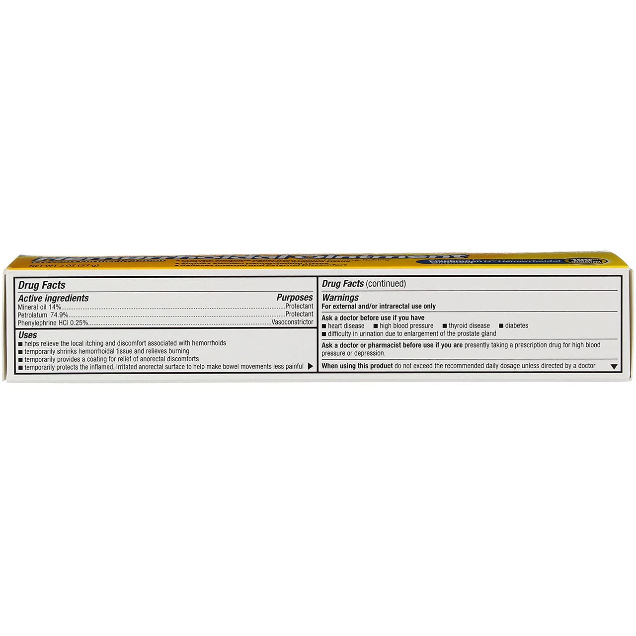GoodSense Hemorrhoidal Ointment, Phenylephrine HCl, Petrolatum, Mineral oil, Relief from Burning, Itching and Discomfort of Hemorrhoids, 2 Ounces - TrustMedUSA