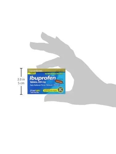 GoodSense Ibuprofen Pain Reliever/Fever Reducer Caplets, 200 mg, 50-Count - TrustMedUSA