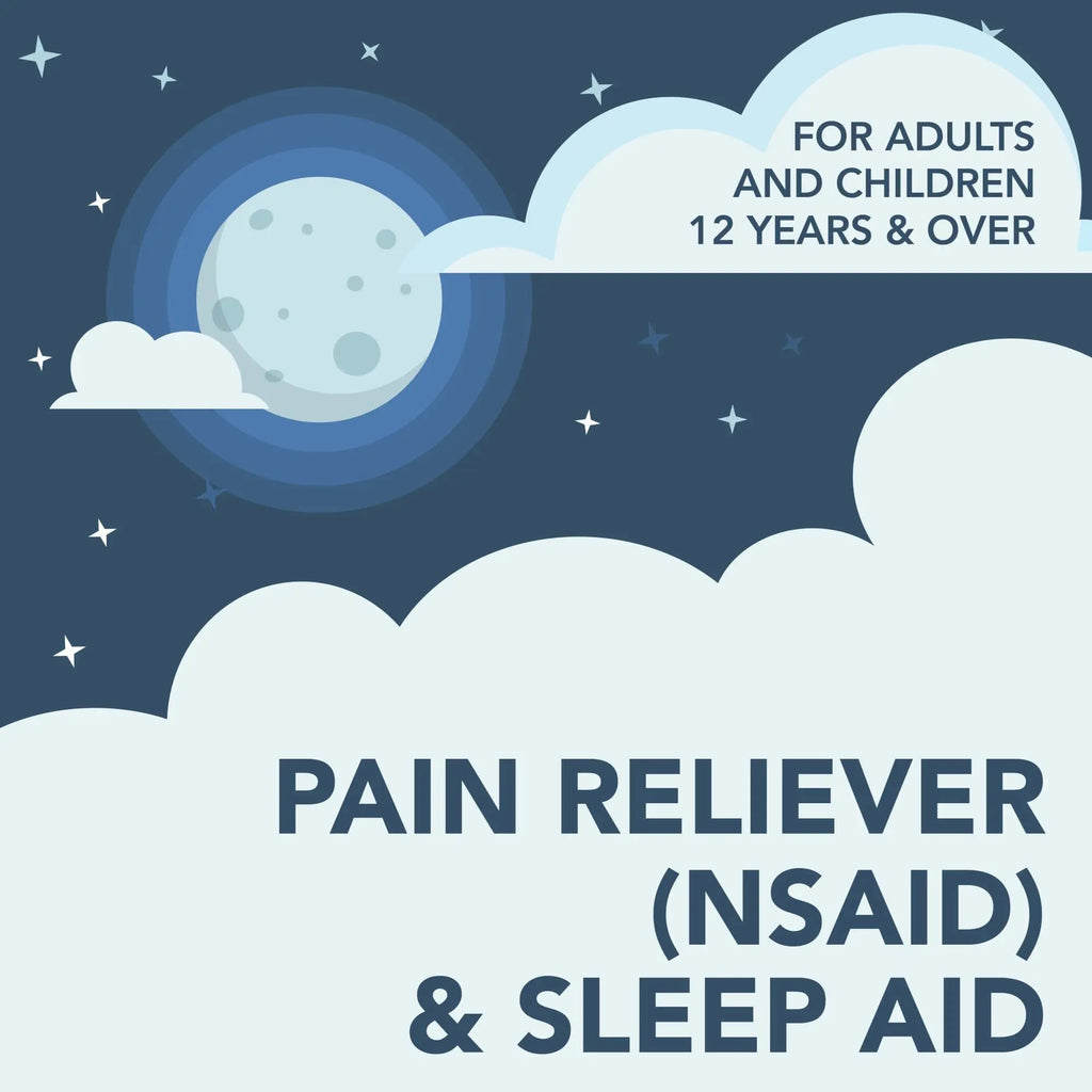 GoodSense Ibuprofen PM, Ibuprofen 200 mg and Diphenhydramine Citrate 38 mg Tablets, Pain Reliever and Nighttime Sleep-Aid - TrustMedUSA