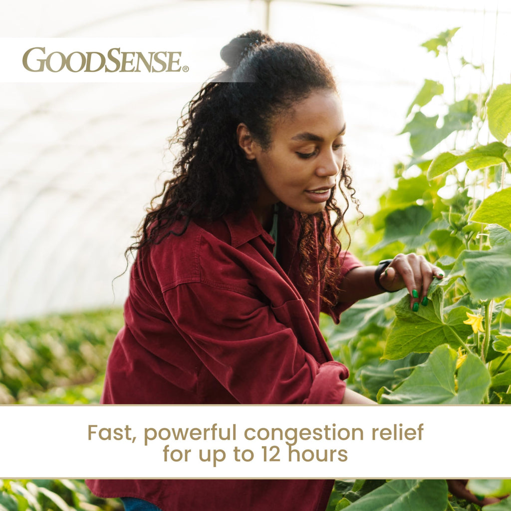 GoodSense Maximum Strength Nasal Spray, Fast Powerful Congestion Relief For Colds and Allergies, 1 Fluid Ounce - Maple Wellness Supplements
