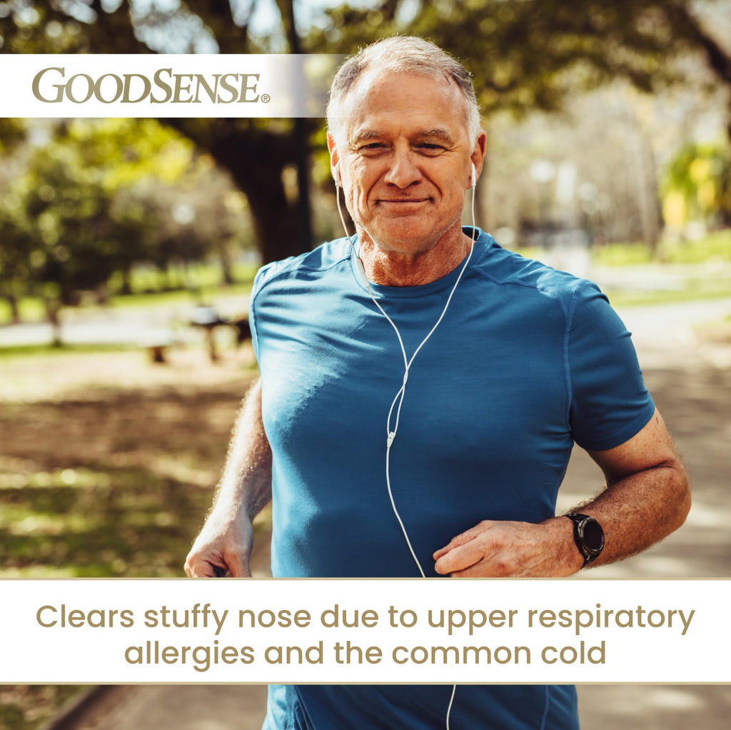 GoodSense Maximum Strength Nasal Spray, Fast Powerful Congestion Relief For Colds and Allergies, 1 Fluid Ounce - Maple Wellness Supplements