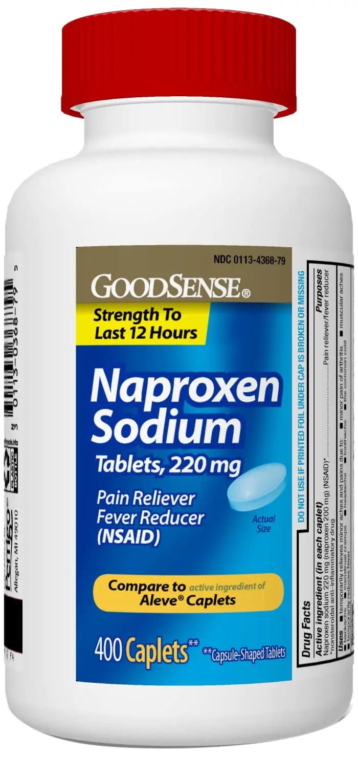 GoodSense Naproxen Sodium Tablets, 220 mg, 400 Count - TrustMedUSA