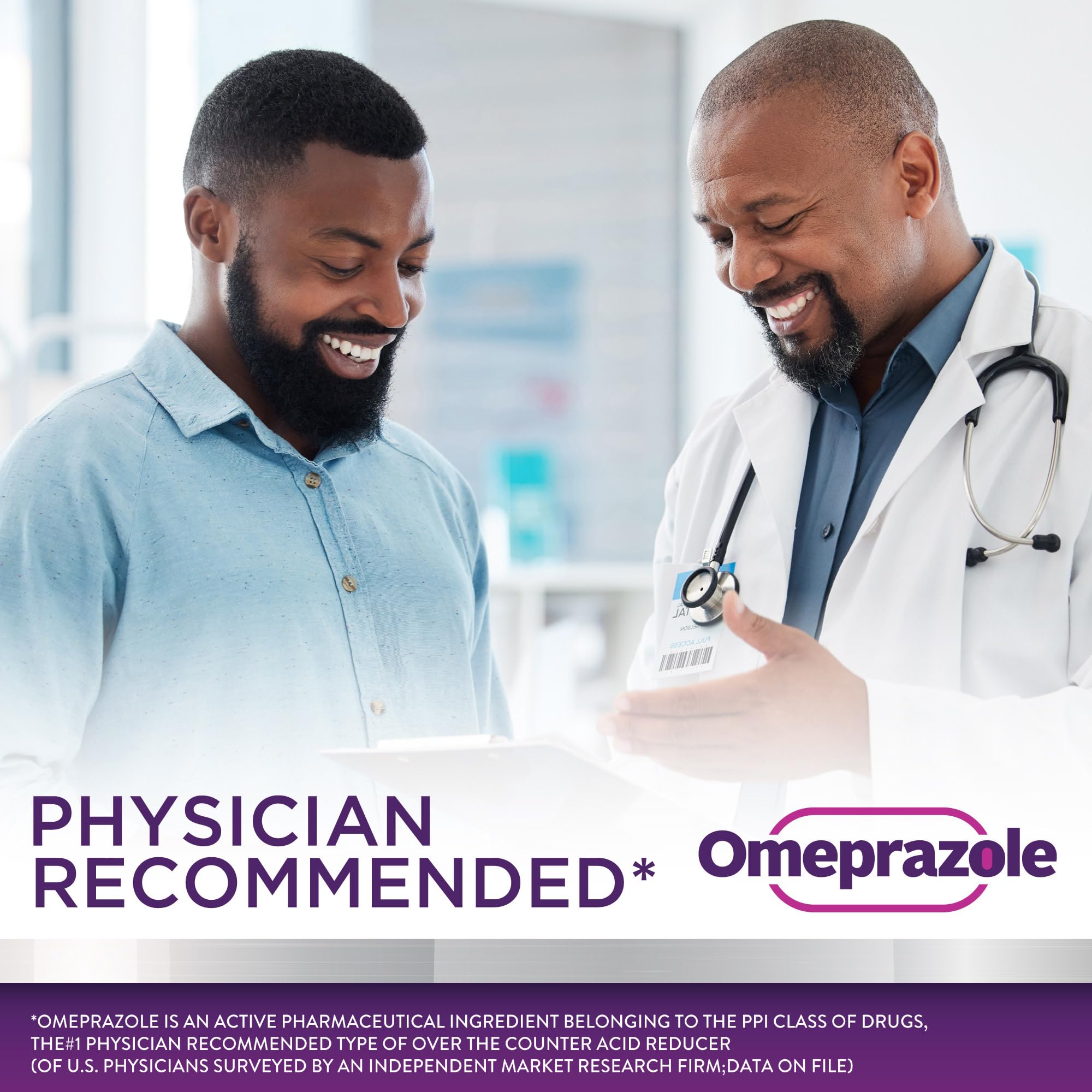 GoodSense Omeprazole Delayed Release Tablets 20 mg, Stomach Acid Reducer for Frequent Heartburn Treatment, 42 Count - Maple Wellness Supplements