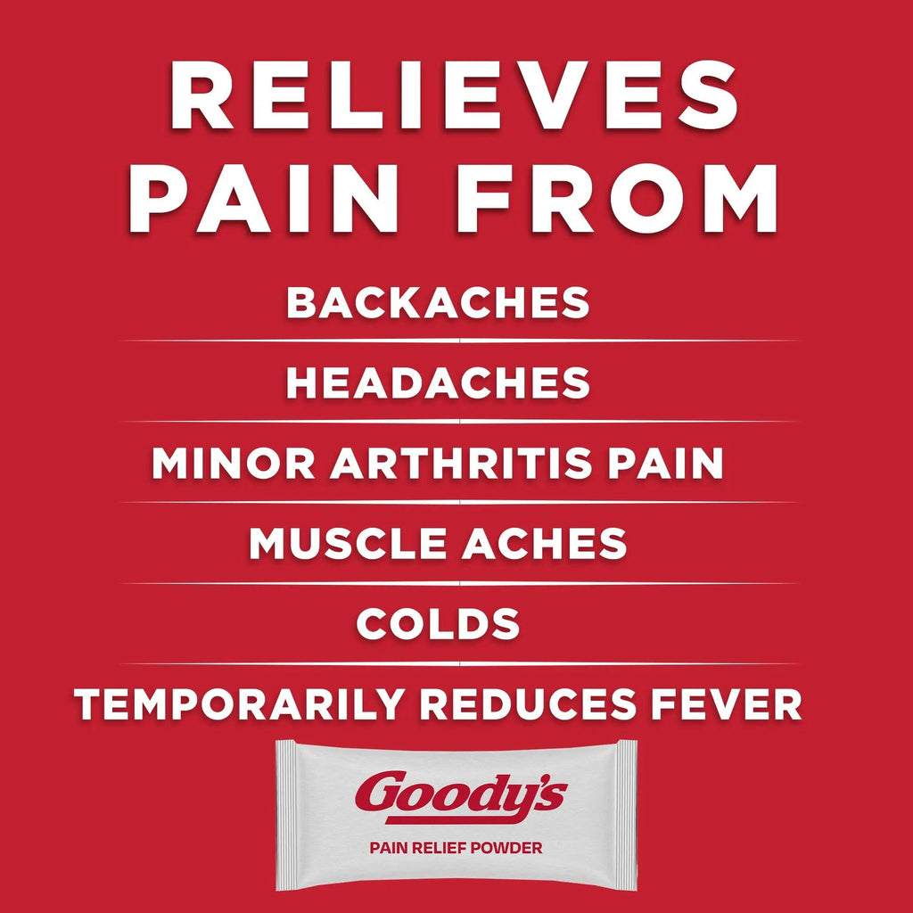 Goody's Back and Body Pain Relief Powder, 24 ct (Pack of 1) - TrustMedUSA