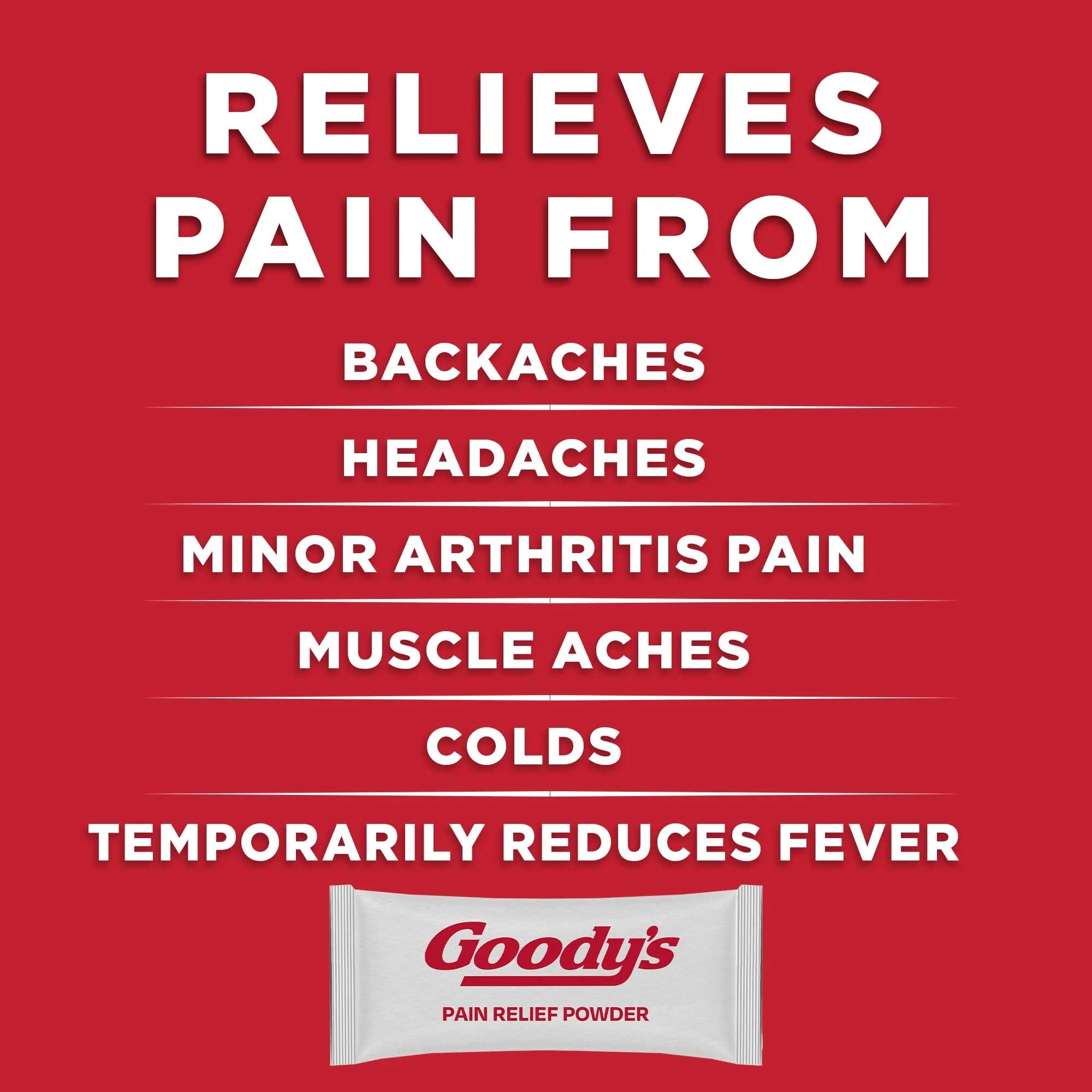Goody's Back and Body Pain Relief Powder, 24 ct (Pack of 1) - TrustMedUSA