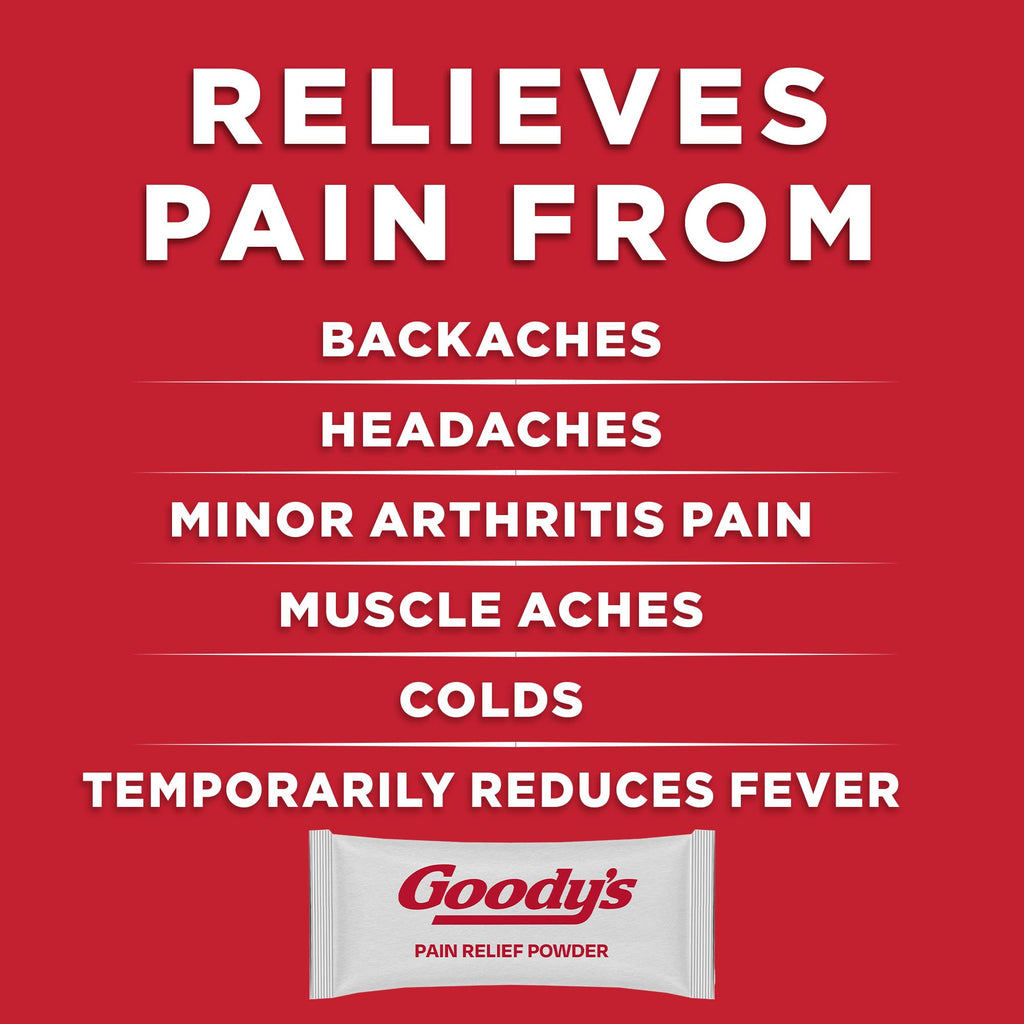 Goody's Back and Body Pain Relief Powder, 24 ct (Pack of 4) - TrustMedUSA
