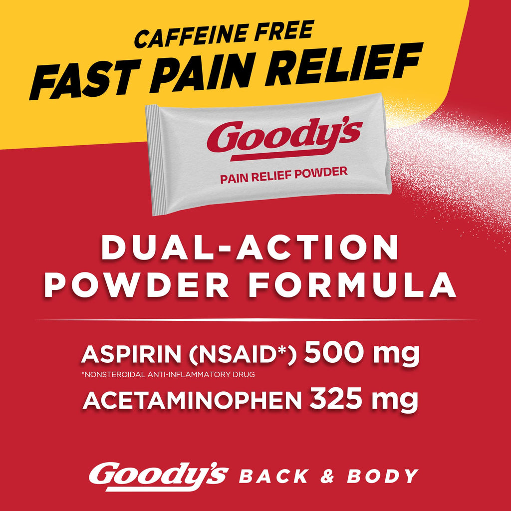 Goody's Back and Body Pain Relief Powder, 24 ct (Pack of 4) - TrustMedUSA