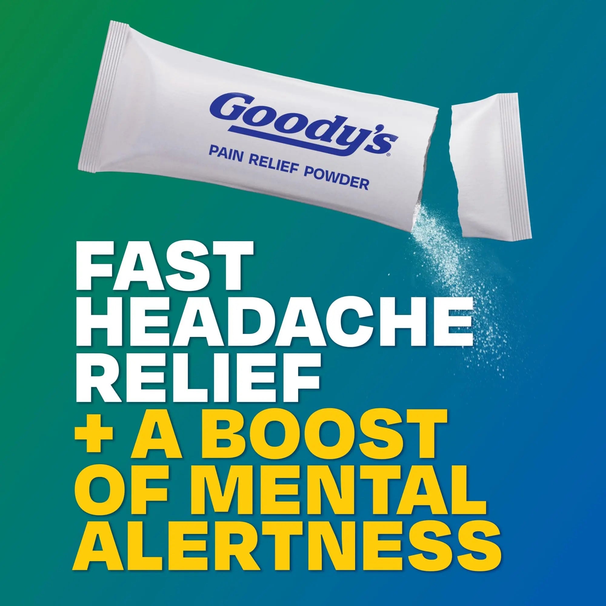 Goody’s Headache Relief Plus Mental Alertness Powder, with Aspirin and Caffeine, Strawberry Citrus Flavor, 16 Count - TrustMedUSA