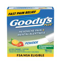 Goody’s Headache Relief Plus Mental Alertness Powder, with Aspirin and Caffeine, Strawberry Citrus Flavor, 16 Count - TrustMedUSA