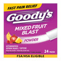 Goody's Pain Relief Powders, Extra Strength Headache Powder Mixed Fruit Blast, 24 ct (Pack of 1) - TrustMedUSA