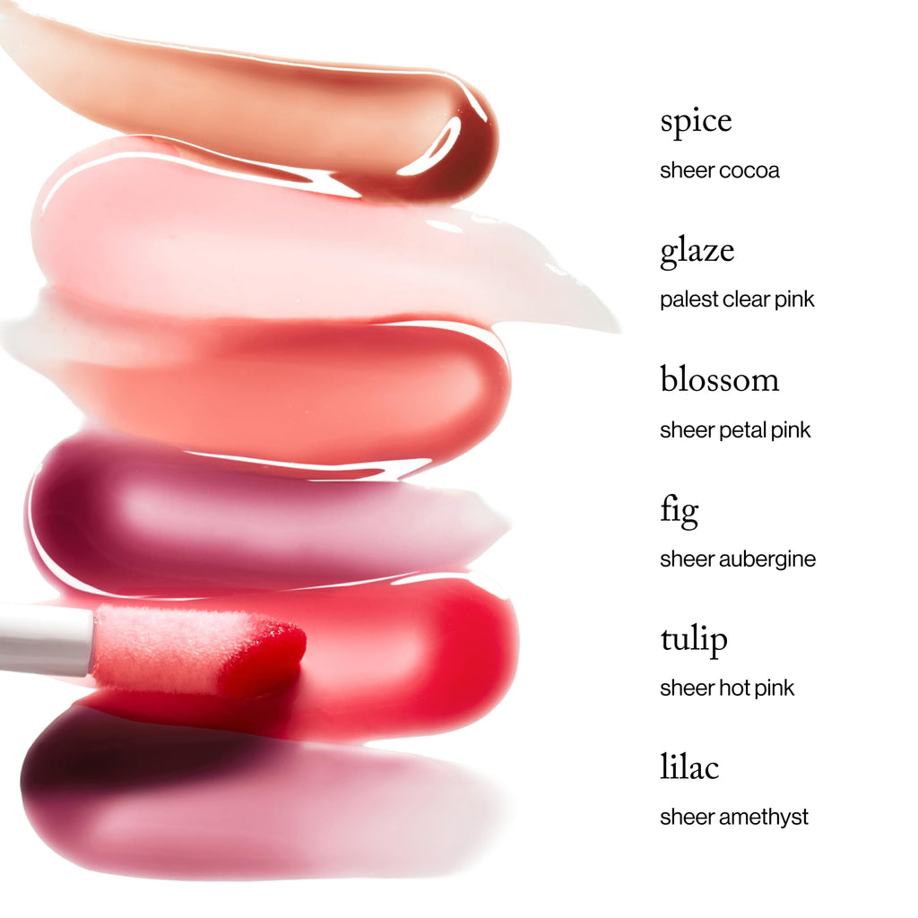 goop Beauty Hydra-Barrier Gel Gloss | Hydrating Lip Gloss to Moisturize & Plump Lips | Hyaluronic Acid & Vitamin E | Blossom - Sheer Petal Pink | 0.13 oz - TrustMedUSA