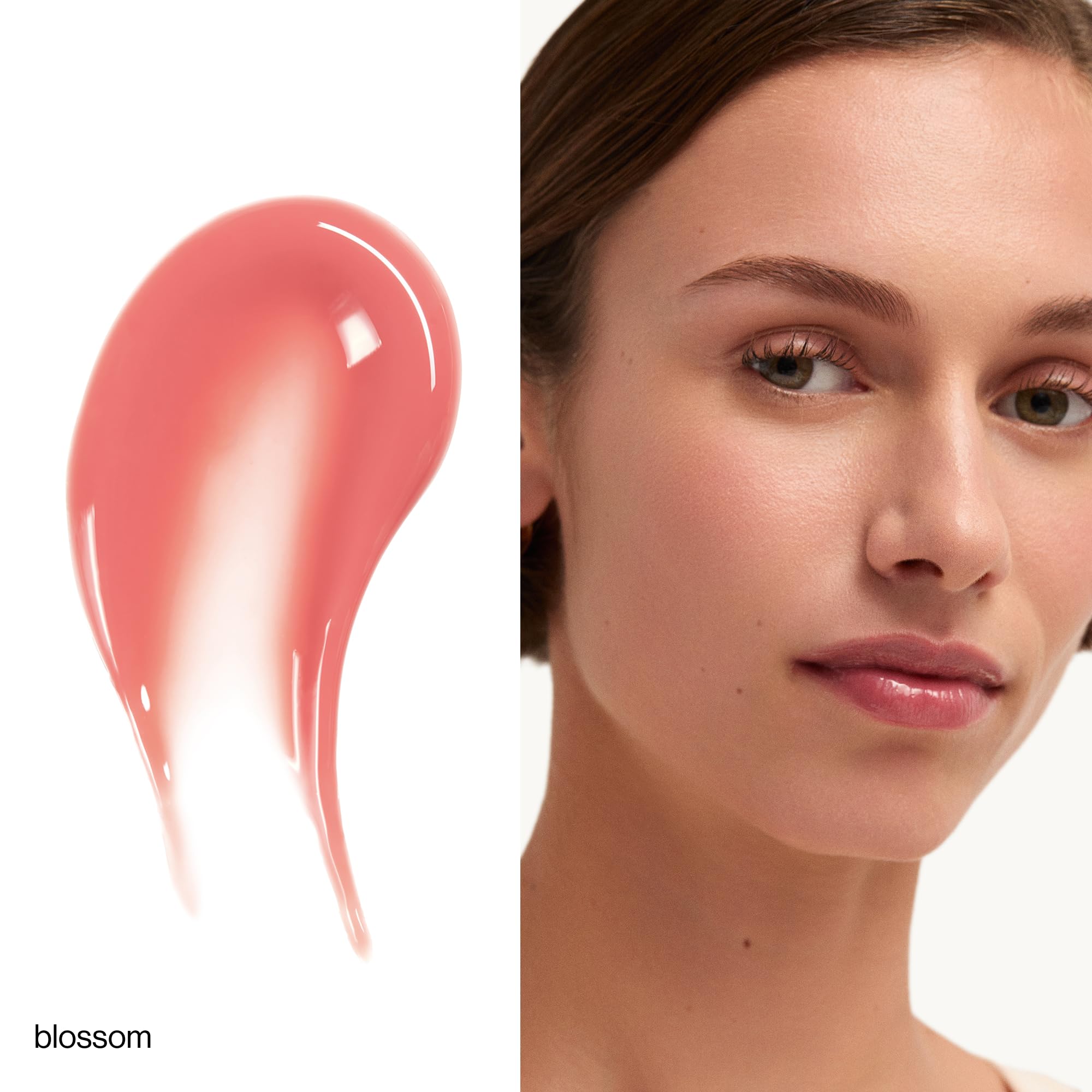 goop Beauty Hydra-Barrier Gel Gloss | Hydrating Lip Gloss to Moisturize & Plump Lips | Hyaluronic Acid & Vitamin E | Blossom - Sheer Petal Pink | 0.13 oz - TrustMedUSA