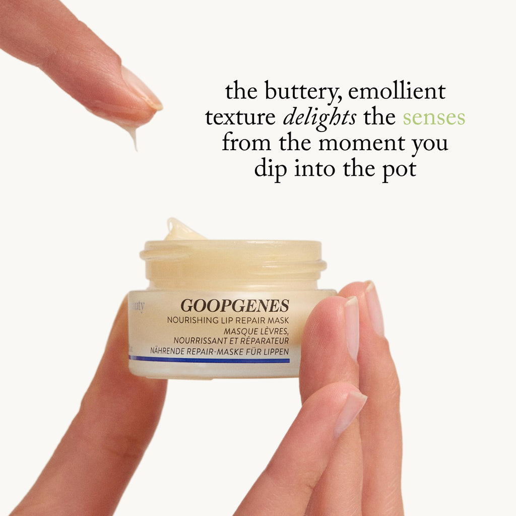 goop Beauty Nourishing Lip Repair Mask | Lip Hydration Treatment | Smooths, Plumps, & Softens | Ceramides & Vegan Lanolin | 0.3 oz - TrustMedUSA