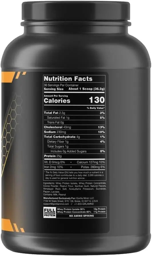 Gorilla Mode Premium Protein - Chocolate Peanut Butter / 24 Grams of Protein/Recover - TrustMedUSA